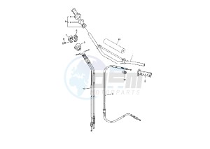 WR F 450 drawing STEERING HANDLE – CABLE