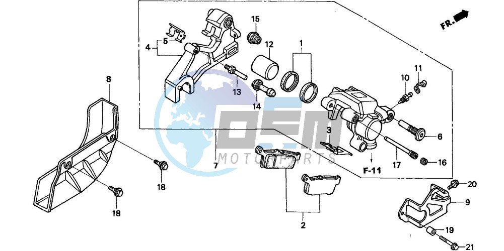 REAR BRAKE CALIPER