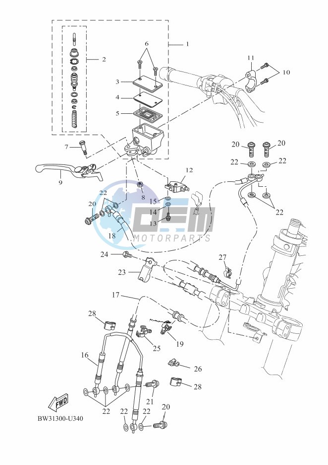 FRONT MASTER CYLINDER