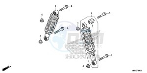 TRX500FM1H TRX500 ED drawing FRONT CUSHION