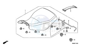 TRX250TMB drawing SEAT