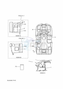 YFM450FWB YFM45KDXK (BJ59) drawing EMBLEM & LABEL 1