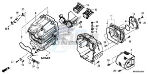 CBR500R England - (3ED) drawing AIR CLEANER