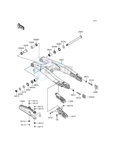 KX250F KX250ZFF EU drawing Swingarm