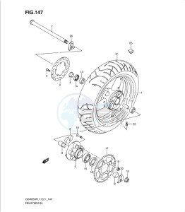 GSXF650 drawing REAR WHEEL (GSX650FL1 E24)