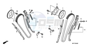 XL700VA9 Europe Direct - (ED / ABS SPC) drawing CAM CHAIN/TENSIONER