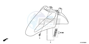 SH300C drawing FRONT FENDER