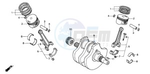 VT600CD drawing CRANKSHAFT/PISTON