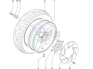 X9 125 Evolution potenziato (UK) drawing Rear Wheel