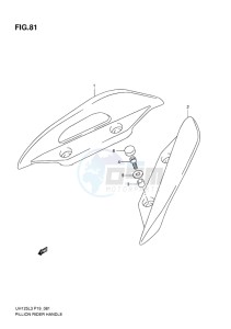 UH125Z BURGMAN EU drawing PILLION RIDER HANDLE