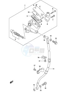 GS500 (P19) drawing FRONT MASTER CYLINDER (MODEL K3)