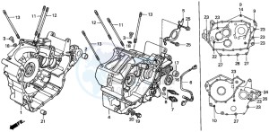 VT750C3 drawing CRANKCASE