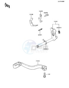 KX 80 E [KX80] (E2-E3) [KX80] drawing GEAR CHANGE MECHANISM -- 84 KX80-E2- -