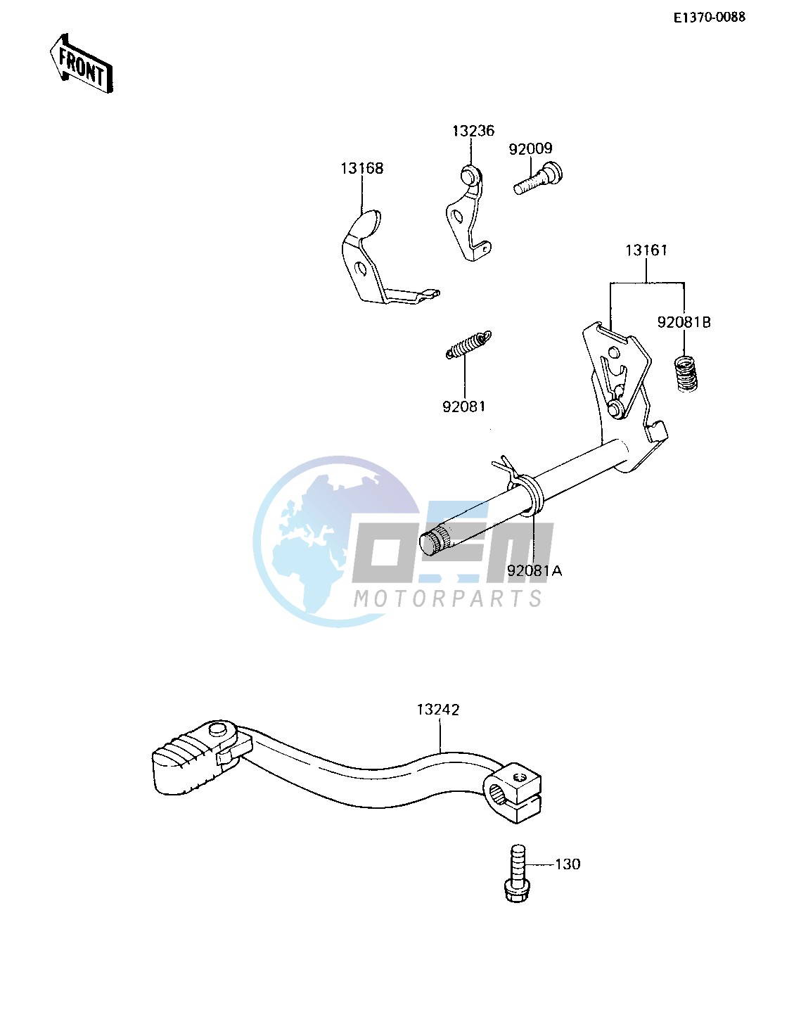 GEAR CHANGE MECHANISM -- 84 KX80-E2- -