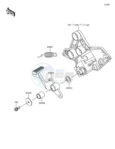 VERSYS 1000 KLZ1000BHF XX (EU ME A(FRICA) drawing Brake Pedal