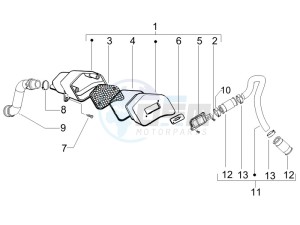 Runner 50 SP 2012 in fiche drawing Secondary air box