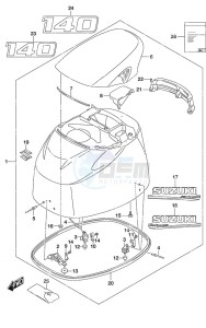 DF 140A drawing Engine Cover