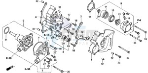 VFR800 drawing WATER PUMP