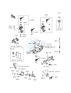 VERSYS 1000 KLZ1000BFF FR GB XX (EU ME A(FRICA) drawing Ignition Switch