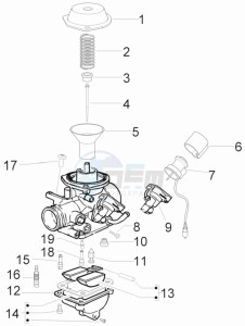 S 50 4T 4V College drawing Carburetor components