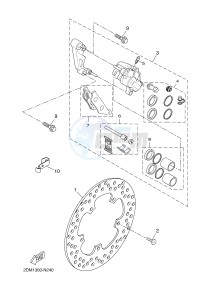 YP125RA (ABS) X-MAX125 ABS X-MAX (2DMA 2DMA) drawing FRONT BRAKE CALIPER