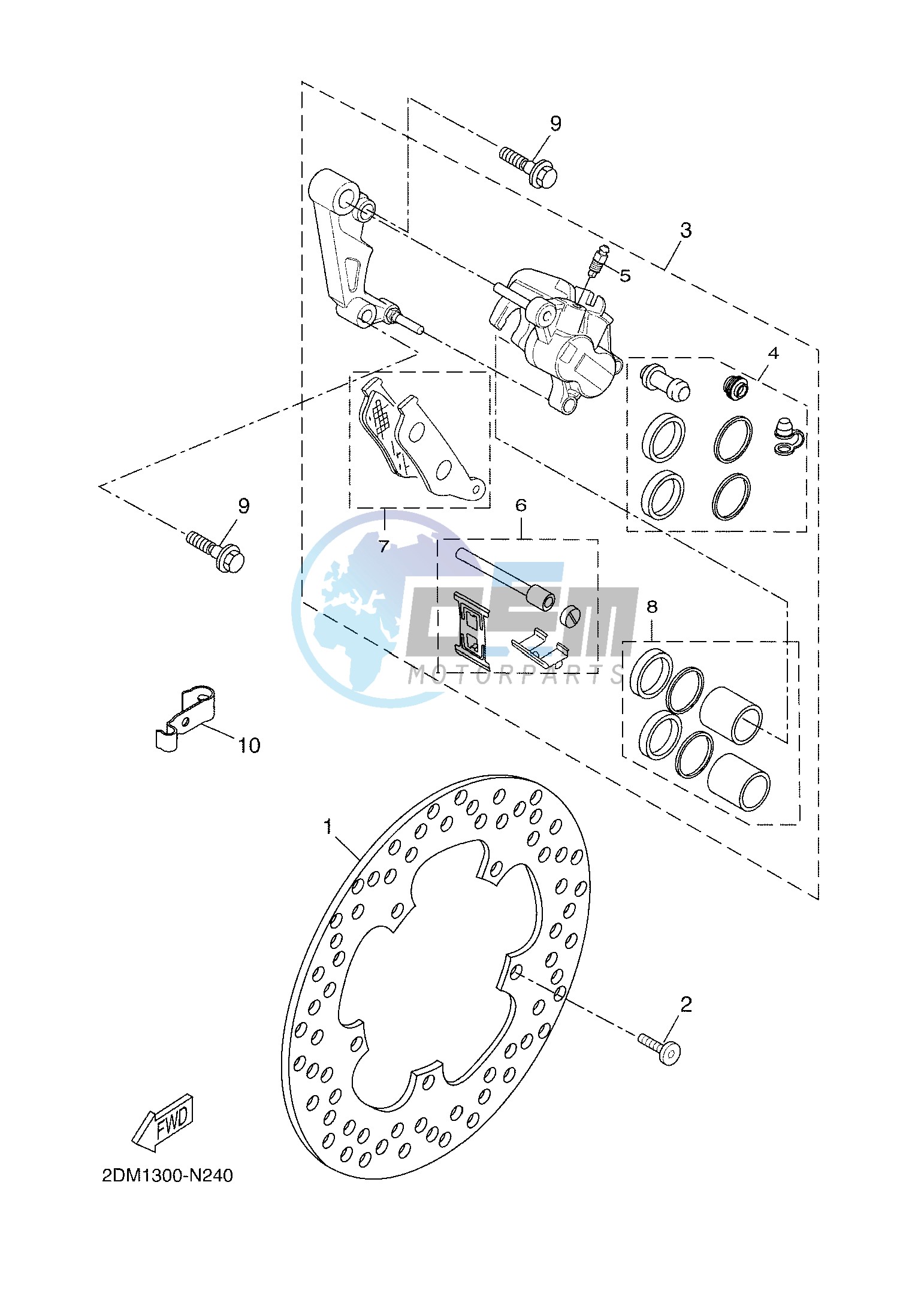 FRONT BRAKE CALIPER