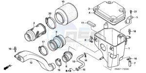 TRX250TM9 Australia - (U) drawing AIR CLEANER