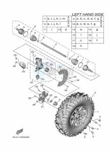 YXF1000EW YX10FRPAP (B4JF) drawing FRONT WHEEL