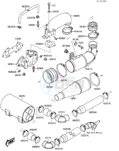 JF 650 A [X2] (A3) [X2] drawing MUFFLER-- S- -