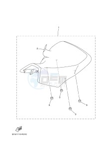 YFM450FWBD KODIAK 450 EPS (BB5A) drawing SEAT