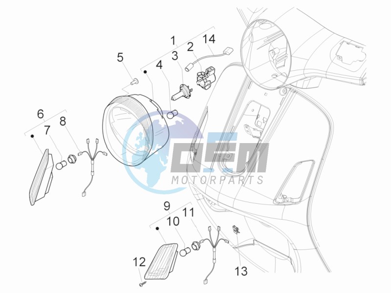 Head lights - Turn signal lamps