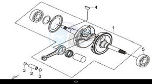 JOYRIDE 300 16 (LJ30W2-EU) (M2) drawing CRANK SHAFT COMP