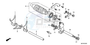 VFR800XB Crossrunner E drawing GEARSHIFT DRUM