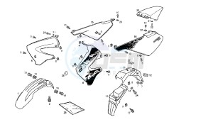 SENDA SM X-RACE - 50 CC EU2 drawing BODY MY09