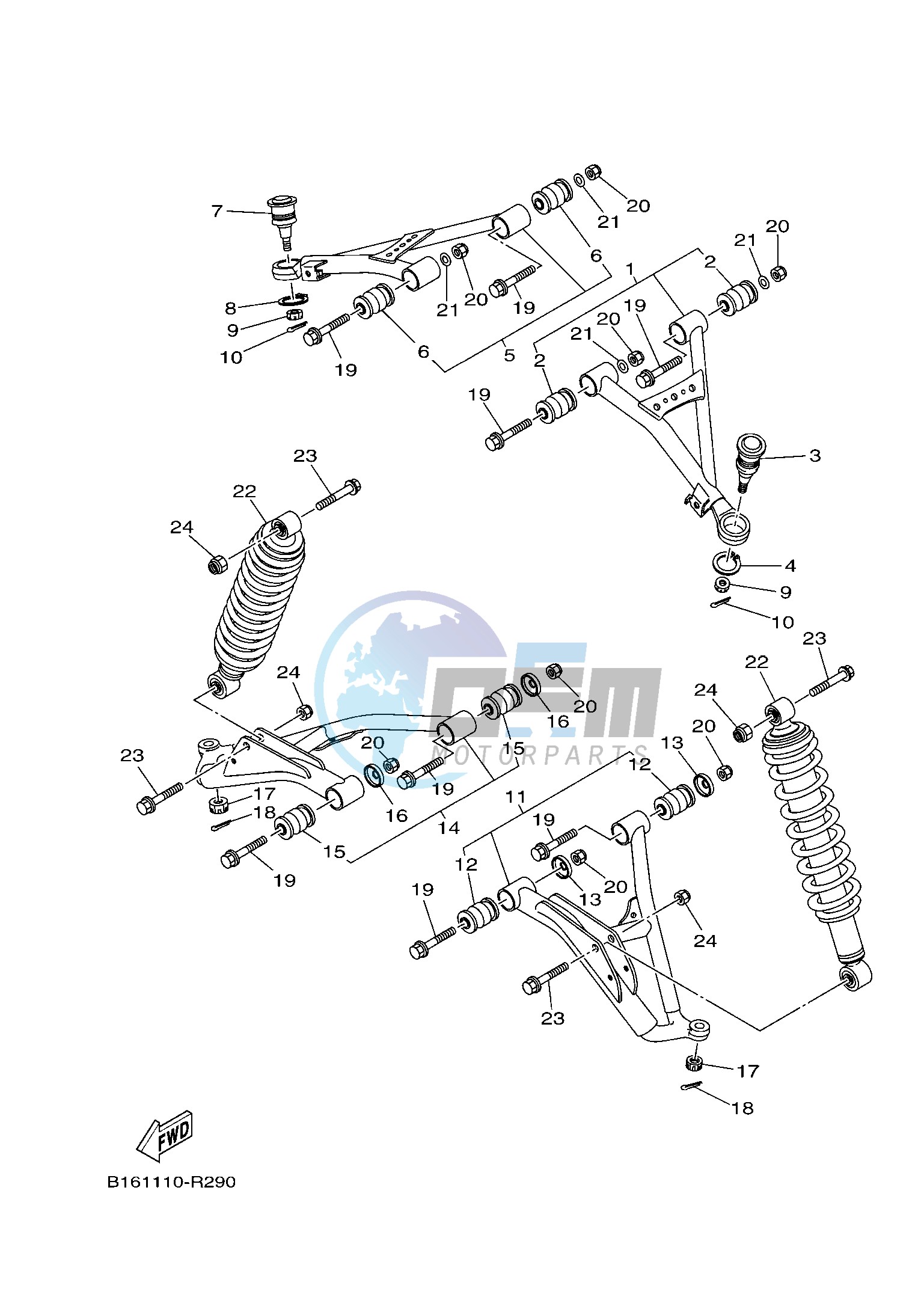 FRONT SUSPENSION & WHEEL