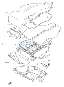 RGV250 (E1) drawing AIR CLEANER