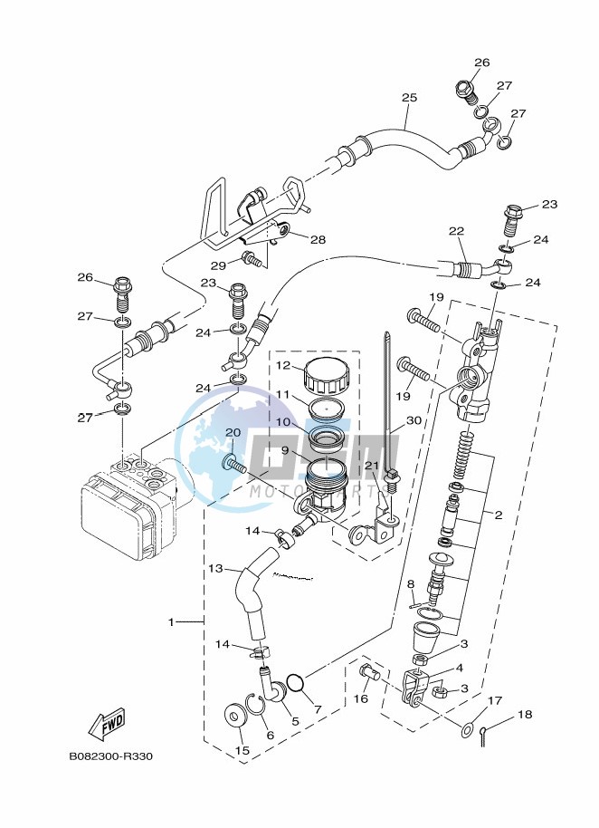 REAR MASTER CYLINDER