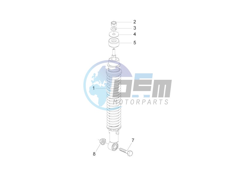 Rear suspension - Shock absorber/s