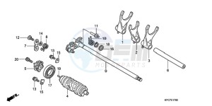 XL125VA E / MKH drawing GEARSHIFT DRUM