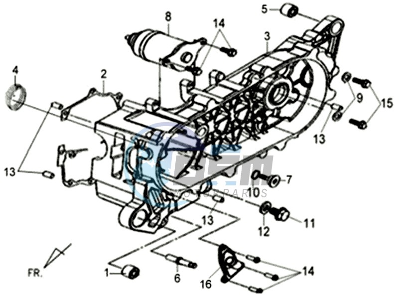 CRANKCASE COVER LEFT