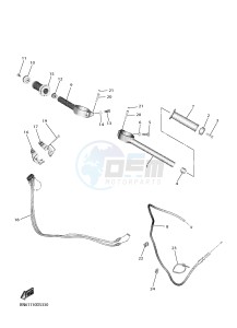 YZF-R6 YZF600 R6 (BN64) drawing STEERING HANDLE & CABLE