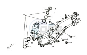 GTS 125 EFI drawing FRAME