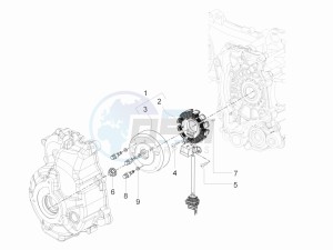 Granturismo 200 L USA drawing Flywheel magneto