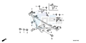 GL1800A UK - (E / MKH) drawing COWL STAY