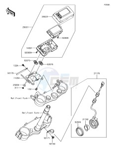 KLX450R KLX450AJF EU drawing Meter(s)