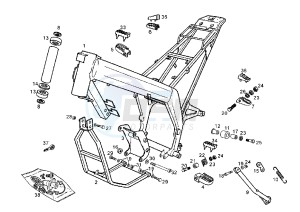 SENDA SM - 125 drawing FRAME