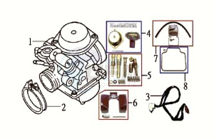 EURO MX 125 DUAL DISK 50 drawing CARBURATOR