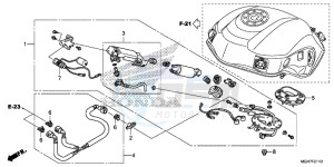 VFR1200XDF CrossTourer - VFR1200X Dual Clutch 2ED - (2ED) drawing FUEL PUMP