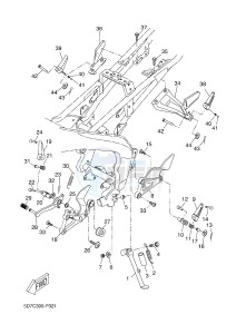 MT125 MT-125 (BR31 BR31 BR31 BR31 BR31) drawing STAND & FOOTREST