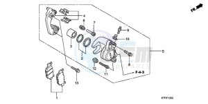 SH1259 France - (F / CMF 2F) drawing REAR BRAKE CALIPER (SH1259/1509)